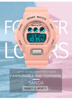 Reloj Deportivo Militar SANDA G Style Para Hombre Y Mujer Pantalla Digital LED Reloj Luminoso Resistente Al Agua Con Luz Trasera Y Alarmas - details 14