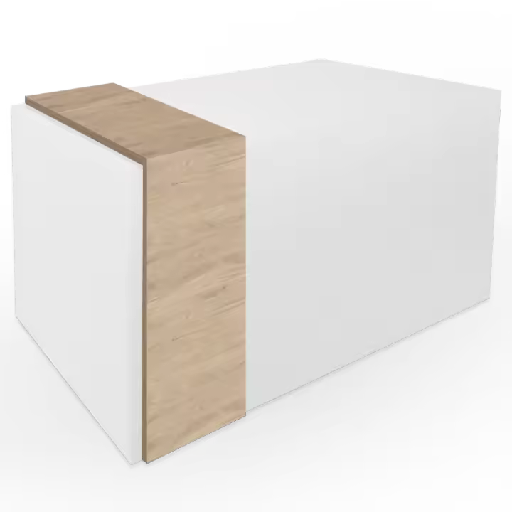 OFILIKE.  Mostrador de Recepción Atenea. Mesa mostrador para Tiendas, Peluquerías, Clínicas. Diseño Moderno, Fácil Montaje - 1