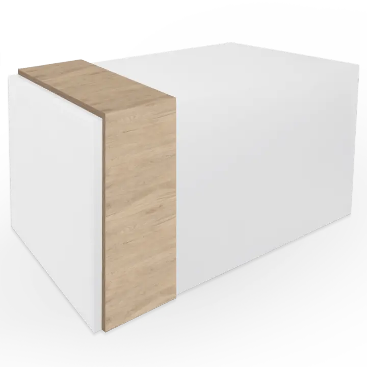 OFILIKE.  Mostrador de Recepción Atenea. Mesa mostrador para Tiendas, Peluquerías, Clínicas. Diseño Moderno, Fácil Montaje - 1