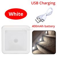Lámpara Nocturna LED Con Sensor De Movimiento Recargable Para Dormitorio Pasillo Baño Luz De Camilla Iluminación Doméstica USB Operada Por Batería - details 17