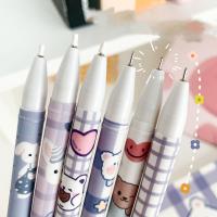 12PCS Bolígrafos De Punto Erasables 0.5mm Tinta Azul Diversión Estudiantes Oficina Suministros Escribir Astronauta Oso Uva - details 11