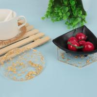 Taza De Té Ins Con Papel De Oro Y Plata Coaster De Acrílico Creativo Europeo Americano Tapete Para Café Taza Mat De Cocina - details 0