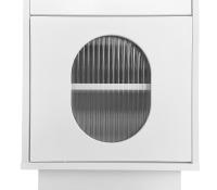 Juego de tocador Blanco para Dormitory with Tres amplios bolsitos y una Puerta-Dimensiones: A100/H75/D40 cm (sin taburete) - details 11