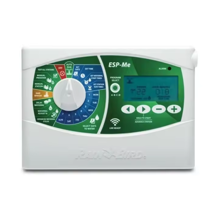 RAIN BIRD Programador de riego exterior Rain Bird 24v ESP4MEU, 4 zonas de riego ampliables - 1