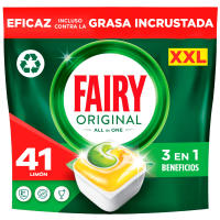 Fairy Original Todo En Uno Cápsulas De Lavavajillas, Limón, 41 Cápsulas, Efectivas Incluso En La Grasa Reseca - details 1