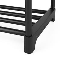 ORION91 Zapatero de 8 Niveles (147x137x28 cm) 46-50 Pares de Zapatos Botas Tubos Metálicos Almacenamiento Estante Apilable para Armario Entrada Pasillo Negro - SpazioLuzio - details 7