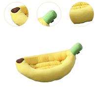 Cama Para Perro En Forma De Plátano Almohadilla Suave Y Transpirable Para Pequeños Y Medianos Perros Nido De Mascota De Terciopelo - details 4