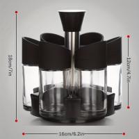 Giratorio De Especias 6-Armarrio Organizador De Condimentos Para Encimera Contenedor De Almacenamiento De Fiestas Y Decoración Del Hogar - details 2