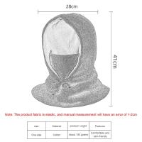Balaclava De Invierno Para Hombres Capucha De Poliéster Térmica Resistente Al Viento Máscara Facial Y Cuello Calentador Para Ciclismo Y Esquí - details 2