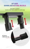 SEAMETAL Clip Para Espejo Retrovisor De Coche Interior Ajustable Y Giratorio De 360 Grados Auxiliar De Observación Para Asiento Trasero Monitor De Bebé - details 2