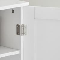 SoBuy BZR18-II-W Mueble para Debajo del Lavabo Armario de Baño de Suelo con 1 Estante y 2 Puertas 60 x 30 x 60 cm ES - details 3