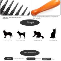 Raspe Para Mascotas De Uso Doméstico Herramienta De Desplumado Para Perros Y Gatos Con Pelo Largo Y Corto Rascador De Aliento - details 5