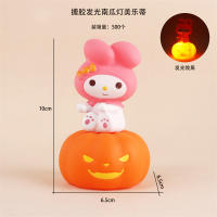 Lámpara De Noche De Calabaza Sanrio Con Tema De Halloween Cinnamoroll Kuromi My Melody Pochacco Para Decoración Del Hogar Y Regalo De Juguete - details 3