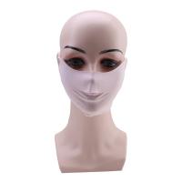 Máscara Facial De Seda Hielo Para Mujer Protección Solar Alta Calidad Color Sólido Transpirable Para Ciclismo Caza Correr Y Deportes Al Aire Libre - details 33