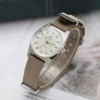 Reloj Mecánico Para Hombre Shanghai Watches Diseño Bauhaus Dial Estéril 36mm Correa De Cuero Acristalado De Acrílico Resistente Al Agua - details 2