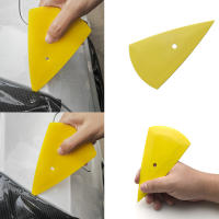 1Pc Herramienta De Instalación De Vinilo Para Coche Lámina De Color Amarillo Squeegee De Contorno Para Tintina De Ventanas Tarjeta Esquina Desenferradura Adhesivo Pegatina Plástico 15.5 * 8.5cm - details 3