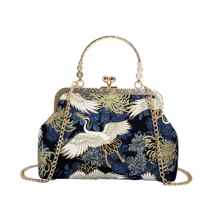 Bolso de noche para mujer, bolso de noche de diseñador, bolso de fiesta para mujer, estilo chino, estilo grulla auspicioso - 1