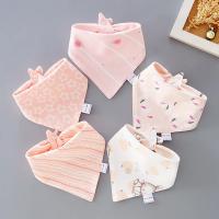 5PCS/LOT Pañuelos Para Bebé Triángulo De Algodón Con Estampado De Dibujos Animados Toalla De Saliva De Algodón Para Bebés Niños Y Niñas De 1-3 Años Accesorios Para Bebés - details 0