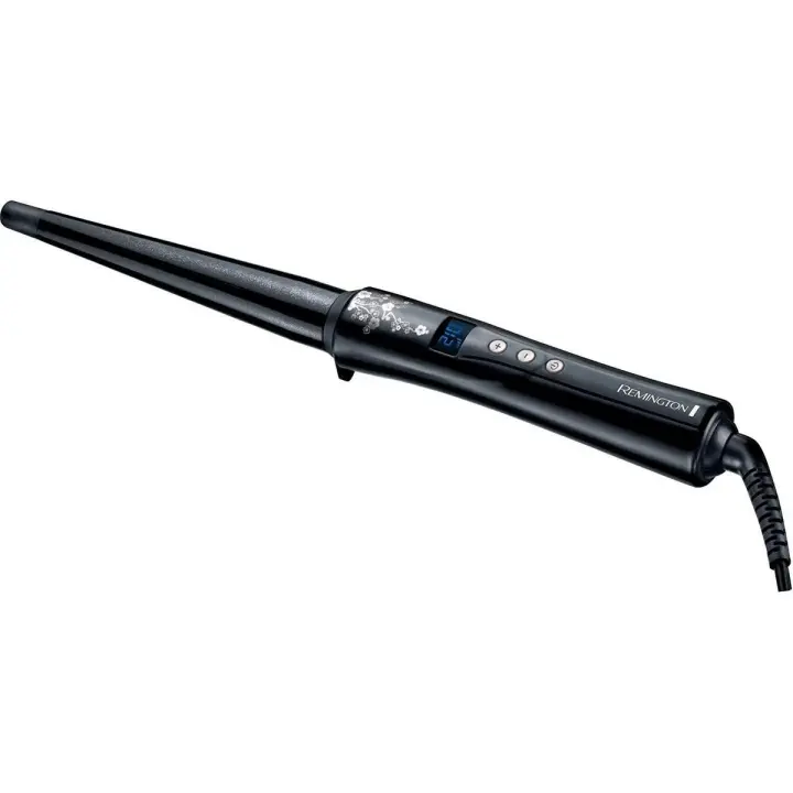 Remington Rizador De Pelo Profesional Conique Pearl CI95 | Cerámica Avanzada Con Perla, Barril Cónico De 13-25 mm, Control Digital, Temperatura Hasta 210°C. Rizos Suaves Y Duraderos - 1
