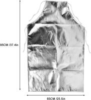 Delantal resistente al calor, delantal de papel de aluminio de 1000 grados Delantal resistente a altas temperaturas adecuado para trabajo aafety/Cocina - details 3