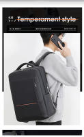 Mochila para ordenador portátil de hombre, informal, para viajes de negocios, de gran capacidad, para estudiantes de secundaria, mochila para viaje de negocios, para hombre - details 1