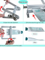 Premiun Herramienta De Presión Para Tubo De Pasta De Dientes Y Pintura De Acero Inoxidable Resistente Múltiple Para Cosméticos Y Medicamentos - details 4