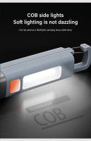 Lámpara De Camping Recargable LED Con Zoom Y Batería Integrada Lámpara Colgante Con Gancho COB Y Lateral USB Para Exteriores - details 5