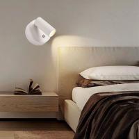 Lámpara De Pared LED Recargable Con Control Remoto Y Rotación 360° Para Dormitorio Oficina Sala De Estar Luz De Pared Inteligente Moderna - details 0