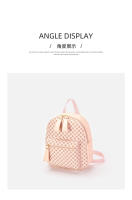 Mochila Versátil Para Mujeres 2024 Con Impresión De Polka Dots Mini Mochila Fresca Y Dulce Material PU Con Funda De Poliéster - details 15