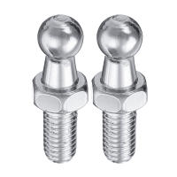 2pcs Juego De Fitting Para Resorte De Puerta Universal Plata 10mm M8 Conector De Bola Válvula Y Resorte Para Capó Y Maletero - details 1