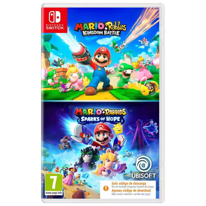 Mario + Rabbids® Kingdom Battle + Mario + Rabbids® Sparks of Hope - Codigo En Caja para Nintendo Switch  (Edición española) - 1