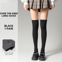 Calcetines De Pressión Para Pies Y Piernas Kave 45-63cm Estilo Japonés Invierno Calcetines Largos De Rodilla Ribbed Para Mujer - details 8