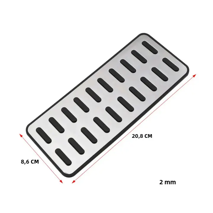 Cubierta De Pedal Para Coche Apto Para Hyundai Ix25 Creta Accent Verna Solaris Kia K2 Rio Soul KX3 Accesorios De Coche Acero Inoxidable - 1