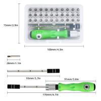Juego De Destornilladores De Precisión Mini 32-en-1 Con 30 Piezas Magnéticas Herramientas De Reparación Manual Para iPhone PC Relojes Computadora - details 0