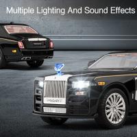 Coche De Juguete Rolls Royce Phantom a Escala 1:24 Con Luz Y Sonido Puertas Abatibles Coleccionable De Metal Absorbente De Impacto Regalo Para Mayores De 14 Años - details 4
