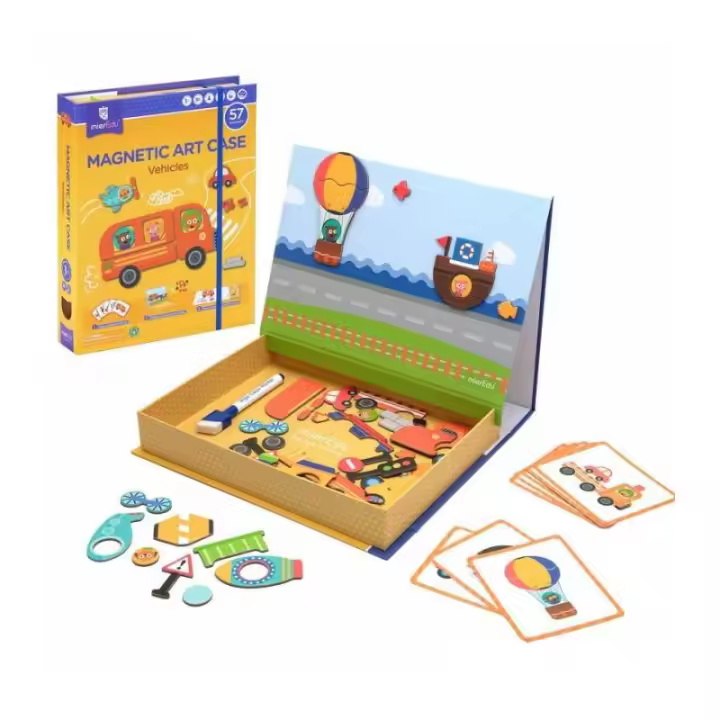 Ravensburger Maletín Magnético Vehículos - Crea Ilustraciones Magnéticas - 1