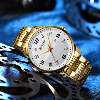Reloj De Pulsera De Lujo Para Hombres CURREN De Acero Inoxidable Con Movimiento De Cuarzo Manos Luminosas Fecha Automática Estilo Casual - details 15