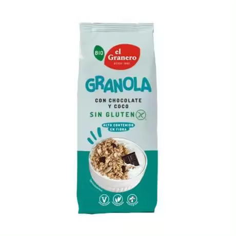 Granola con Choco y Coco SinGluten Bio 350g El Granero Integral - 1