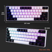 Teclado Mecánico Con Cable DAREU EK861S RGB 61 Teclas Switches Rojos Keycaps De ABS N-key Rollover Y Pies Magnéticos - details 7