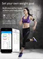 Escala De Peso Bluetooth Escamas Inteligentes Electrónicas BMI Análisis De Composición Precisión Alta Baño Negro Con Batería Medidor De Grasa Corporal - details 11