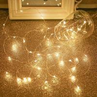 Luces De Hilo De Fairy LED Operadas Por Batería Impermeables Para Decoración De Bodas Y Dormitorios Luz De Hierro De Cobre Para Exteriores - details 1