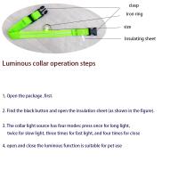 Correa De Perro De Nylon Con LED Para Seguridad Nocturna Y Fluorescencia Luz En La Oscuridad Collar Luminoso Para Mascotas Adecuado Para Todas Las Estaciones - details 0