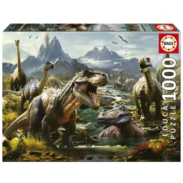 Puzzle 1000 piezas Dinosaurios Feroces (Educa 19924) - 1