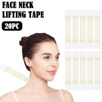 20pcs Cinta De Levantamiento Facial Y Cuello Adhesivos Invisibles Para El Cuello Con Bandas Elásticas Reemplazo De Cintas De Levantamiento - details 0