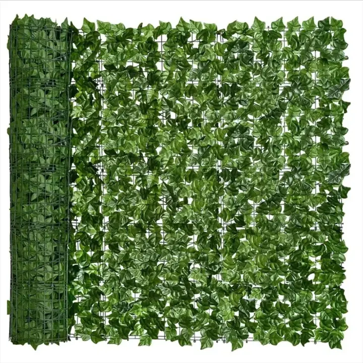 Panel De Hojas Verdes Artificiales 1M/3M Fence Privacidad Falso Para Decoración De Jardín Y Balcones En Exteriores - 1