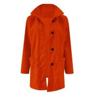 Chaqueta De Lana Para Mujer Con Bolsillos Cuello Lapel Larga Casual Invierno Abrigo Elegante De Color Sólido Talla plus - details 28