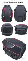 Bolsa De Cola De Motocicleta Negra Impermeable Gran Capacidad Para Viaje Y Equipaje Trasero De Moto Material De Lona Oxford Y EVA - details 8