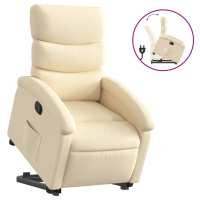 vidaXL Sillón reclinable elevable de tela Gris claro, Gris oscuro, Negro Sillon Dormitorio Sillon Comodos Silla Relax Sillón Sofá - details 1