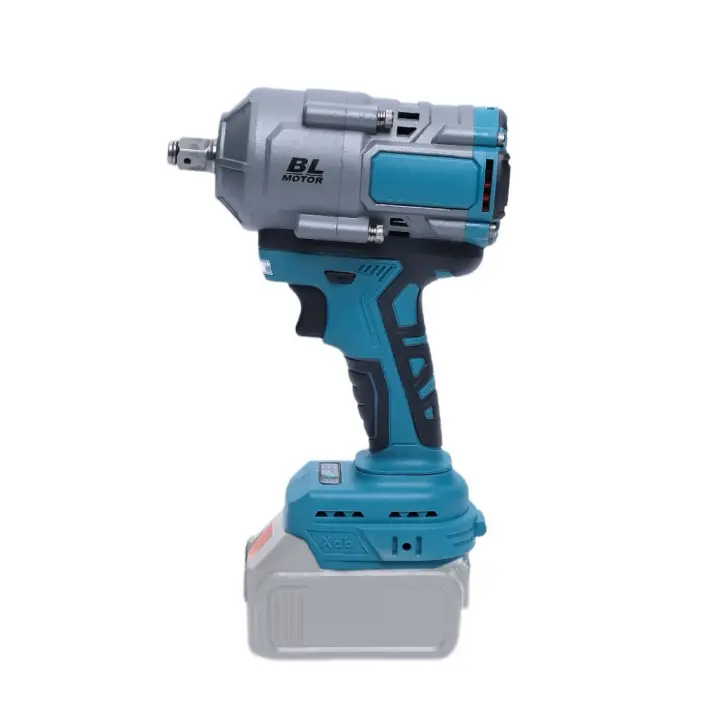 Llave de impacto inalámbrica eléctrico de 3000 N.m, sin escobillas y de alto torque con luz LED para coche y hogar, 1/2 pulgada, velocidad variable, compatible con baterías Makita de 18 V a 21 V, sin batería - 1