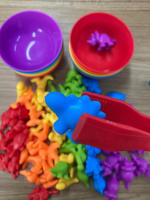 Juego De Colores Arcoíris Con Dinosaurios Y Vehículos Juguete Educativo Montessori De Aprendizaje Sensorial Para Niños En Preescolar - details 4